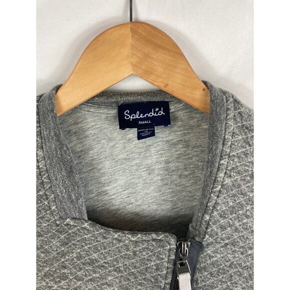 Splendid Asymmetrical Zip Up Sweatshirt Jacket S - Picture 2 of 4